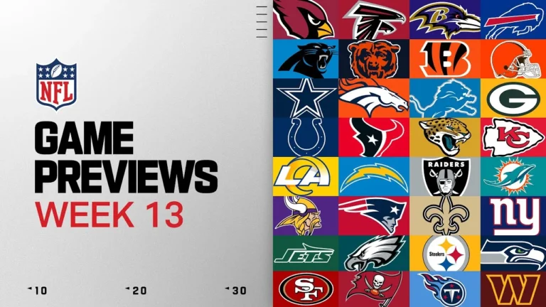 NFL Week 13 Game Previews