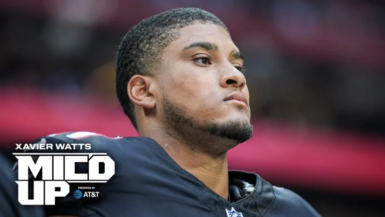 Xavier Watts is Mic’d Up in a Carolina Panthers matchup Atlanta Falcons