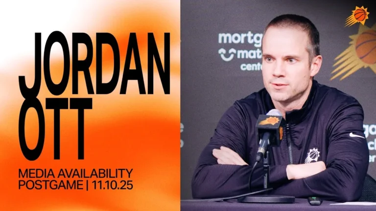 Jordan Ott Postgame Media Availability Phoenix Suns