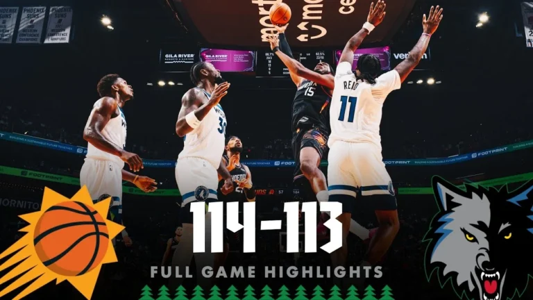 Minnesota Timberwolves Fall To Phoenix Suns, 114-113 11.21.25