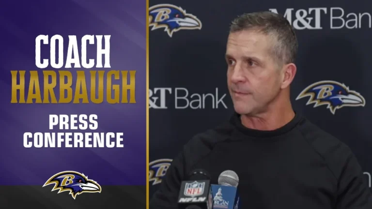 John Harbaugh on Ravens Performance at Browns Baltimore Ravens