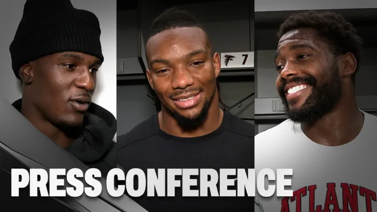 Bijan Robinson & others on the Atlanta Falcons Week 12 win at New Orleans Press Conference