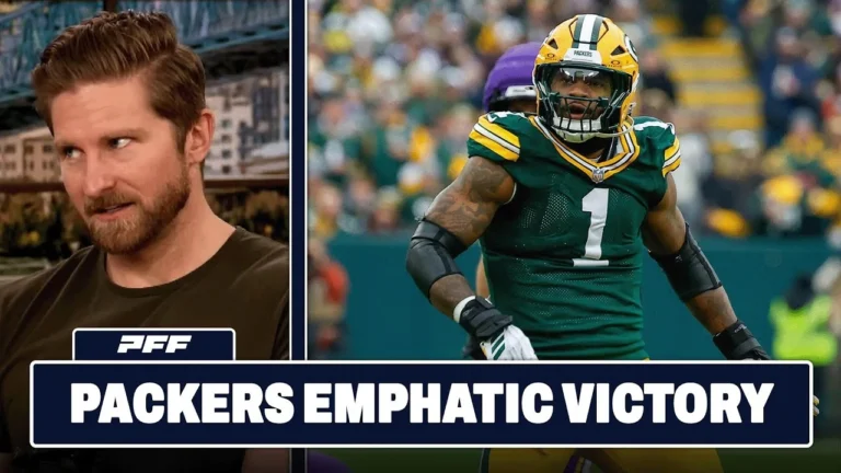 Minnesota Vikings vs. Green Bay Packers Review PFF Grade Release Show