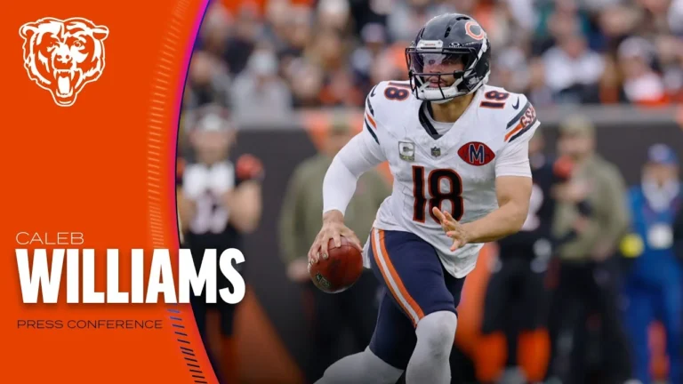 Caleb Williams discusses Week 9 performance in win over Bengals Chicago Bears