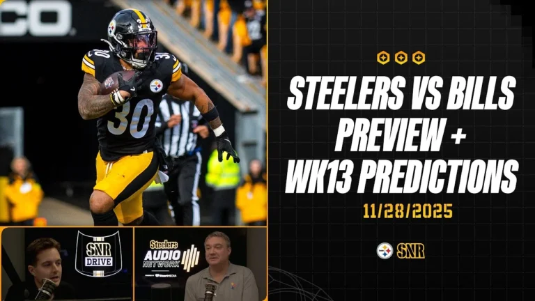 Steelers vs Bills Preview Week 13 Predictions SNR Drive (Nov.28) Pittsburgh Steelers