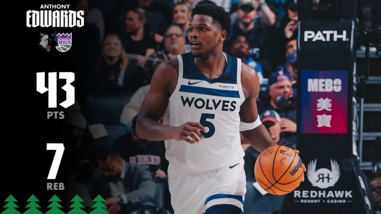 Anthony Edwards Drops SEASON-HIGH 43 Points Against Kings 11.24.25