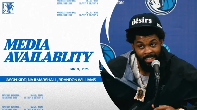 Naji Marshall, Brandon Williams, & Jason Kidd Media Availability WAS 11 09 25