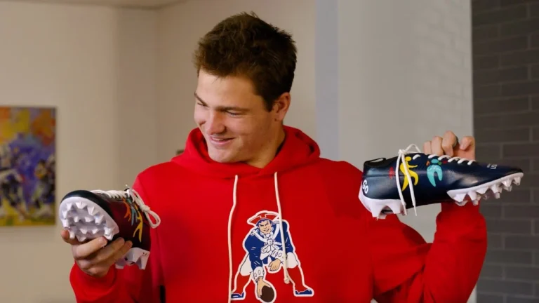 Behind the Design of Drake Maye’s Special Olympics My Cause My Cleats 2025 Patriots