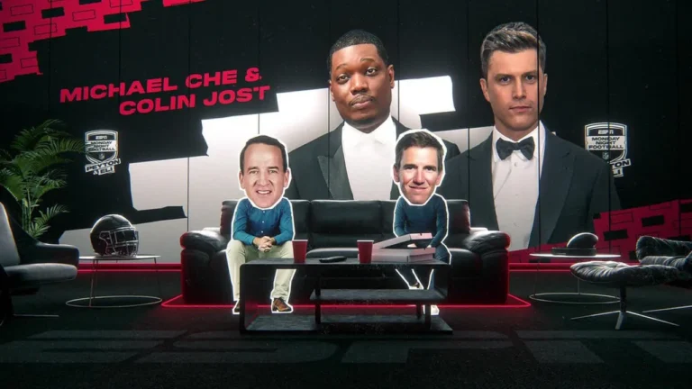 Michael Che and Colin Jost join Peyton & Eli during Panthers vs. 49ers ‘MNF ManningCast’