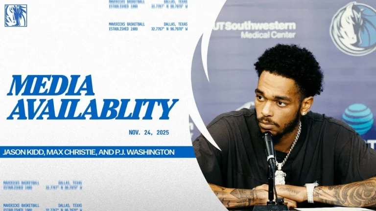 P.J. Washington, Max Christie, & Jason Kidd Media Availability MIA 11 24 25