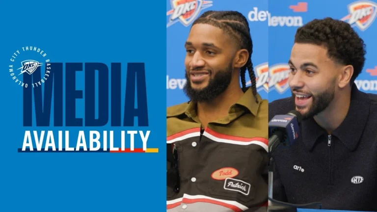 Ajay Mitchell & Isaiah Joe on setting the tone vs the Warriors Post Game Media November 11, 2025