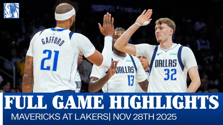 Mavericks Highlights at Los Angeles November 28, 2025