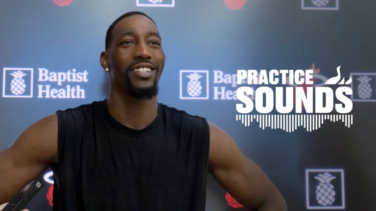 Jaime Jaquez Jr., Bam Adebayo, Erik Spoelstra Practice Interviews November 18, 2025