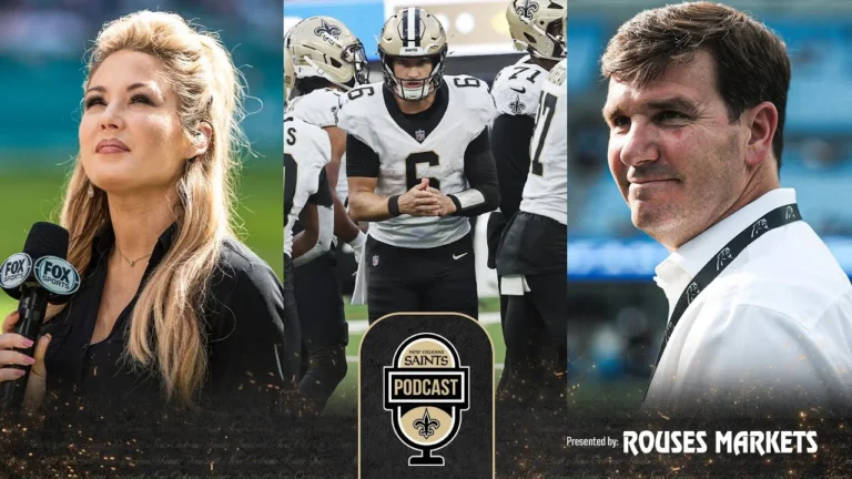 Jake Delhomme, Jen Hale on Saints Podcast November 7, 2025 New Orleans Saints Podcast