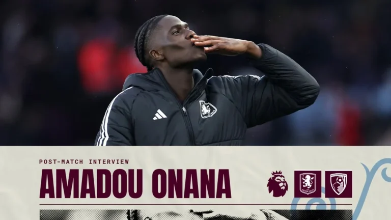 Amadou Onana on Bournemouth victory POST MATCH