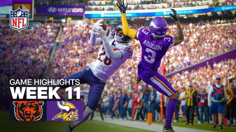 Chicago Bears vs Minnesota Vikings Game Highlights 2025 NFL Season Week 11