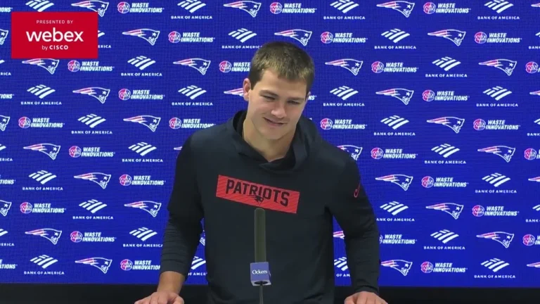 Drake Maye: Happy Thanksgiving and It’s a Great Time to Be Thankful. Patriots Press Conference
