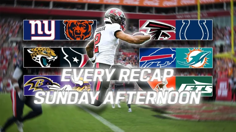 Every Recap from Sunday Afternoon 2025 NFL Season Week 10