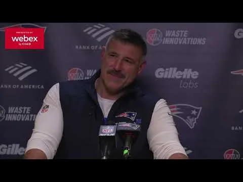Mike Vrabel: I’m Proud to Keep Coaching These Guys. Patriots Press Conference
