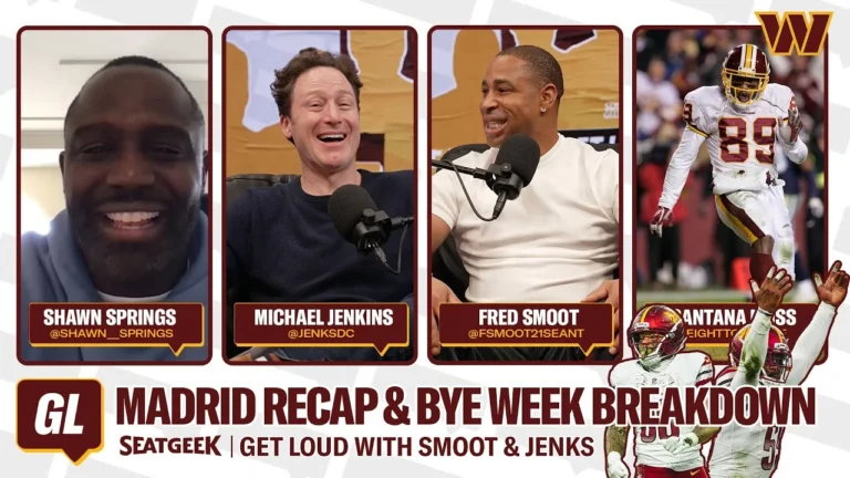 Santana Moss & Shawn Springs on Madrid Memories & Talking Defense Get Loud Washington Commanders