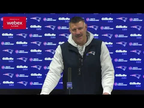 Mike Vrabel: Just Have to Focus on What is Happening Next. Patriots Press Conference