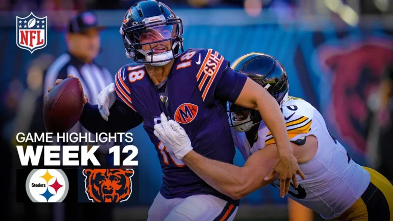 Pittsburgh Steelers vs Chicago Bears Game Highlights 2025 NFL Season Week 12
