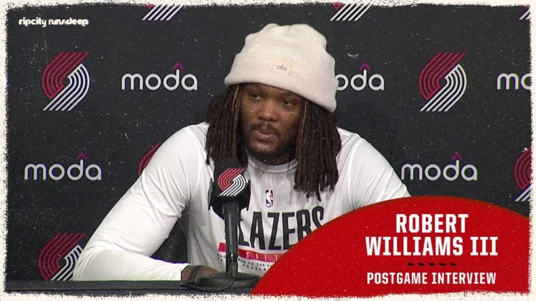 Robert Williams III Discusses His Return & the Blazers’ Win Over the Nuggets