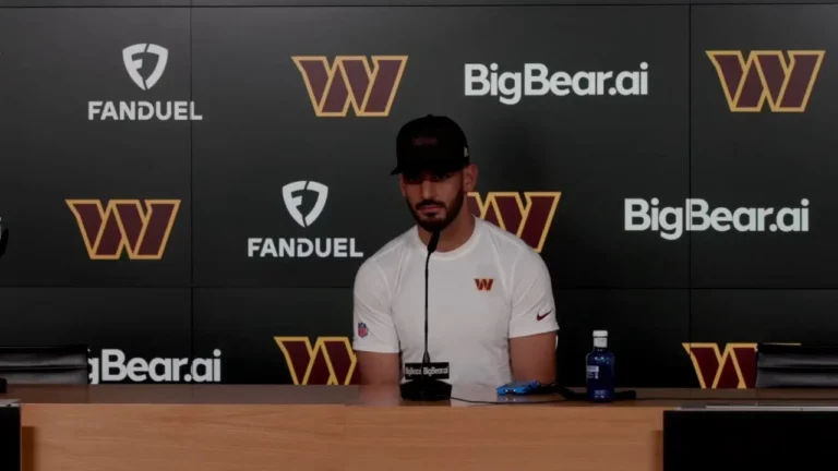 LIVE: QB Marcus Mariota Speaks to the Media After Practice Washington Commanders