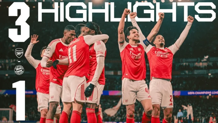 HIGHLIGHTS Arsenal vs Bayern Munich (3-1) Martinelli, Madueke & Timber maintain 100 UCL record