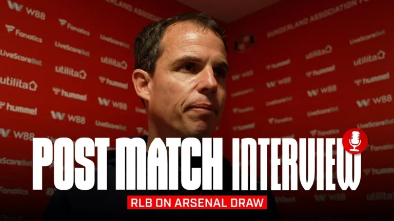 It was a really strong test Régis Le Bris On Arsenal Draw Post Match Interview