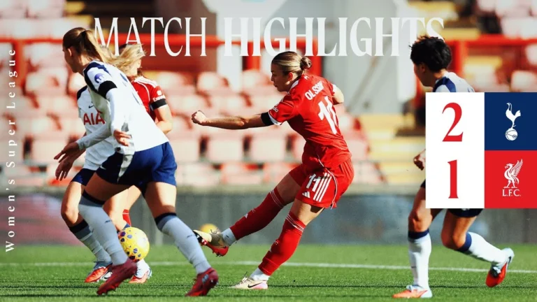 Highlights: Tottenham 2-1 Liverpool FC Women Beata Olsson scores first goal in Reds Loss