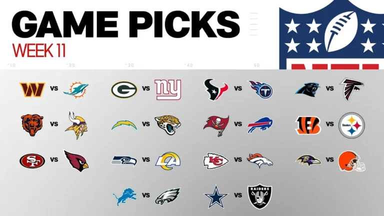 NFL Game Picks Week 11