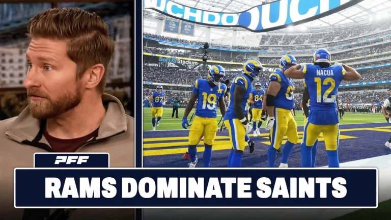 New Orleans Saints vs. Los Angeles Rams Review PFF Grade Release Show