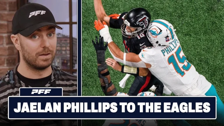 Jaelan Phillips Trade To The Philadelphia Eagles PFF Grade Release Show