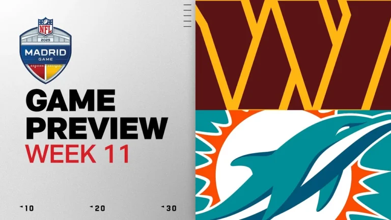 Washington Commanders vs Miami Dolphins in Madrid Week 11 Game Preview