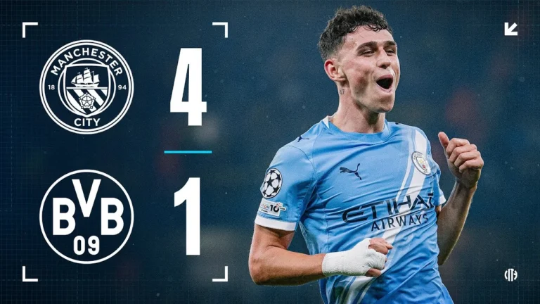 HIGHLIGHTS! Man City 4-1 Borussia Dortmund Foden-inspired City ease past Dortmund!