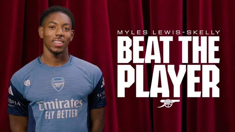 Have you got what it takes to Beat The Arsenal Player? Myles Lewis-Skelly takes on three Gooners
