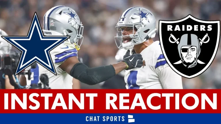 Cowboys CRUSH Raiders! Instant Reaction To Cowboys 33-16 Win Over Raiders On MNF Cowboys News