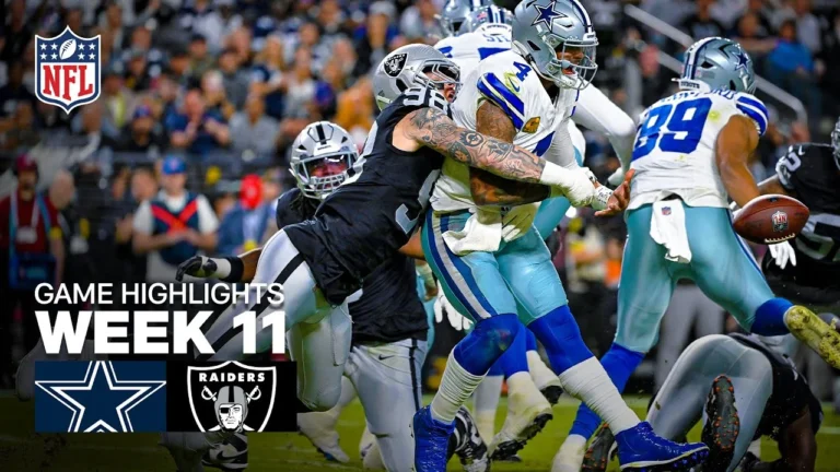 Dallas Cowboys vs Las Vegas Raiders Game Highlights 2025 NFL Season Week 11