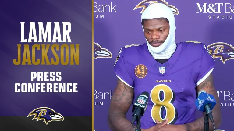 Lamar Jackson on His Performance Against the Bengals Baltimore Ravens