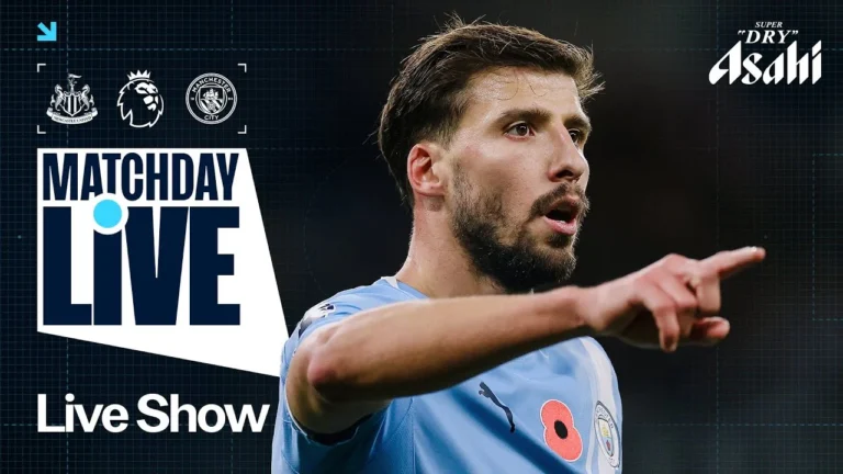 MATCHDAY LIVE! Newcastle V Man City Premier League