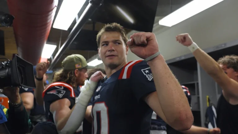 Inside the Patriots Locker Room After Big Win vs. Tampa Bay Buccaneers New England Patriots