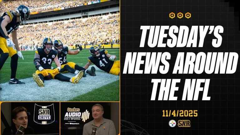 Tuesday’s News Around the NFL, Tomlin’s Press Conference SNR Drive (Nov. 4) Pittsburgh Steelers
