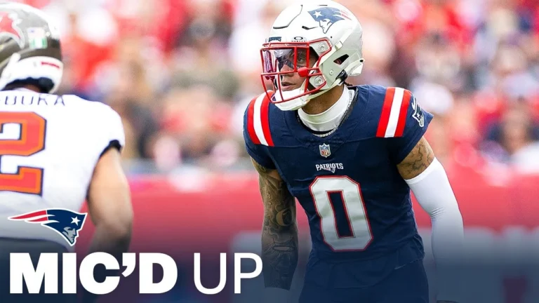 MIC’D UP: Christian Gonzalez Goes Toe-to-Toe With Emeka Egbuka in Win vs. Buccaneers Patriots