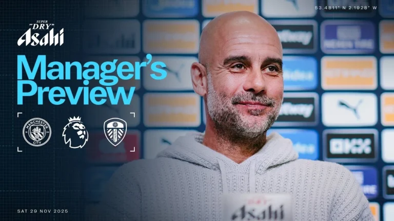 Watch Live! Pep Guardiola Press Conference Leeds H Premier League