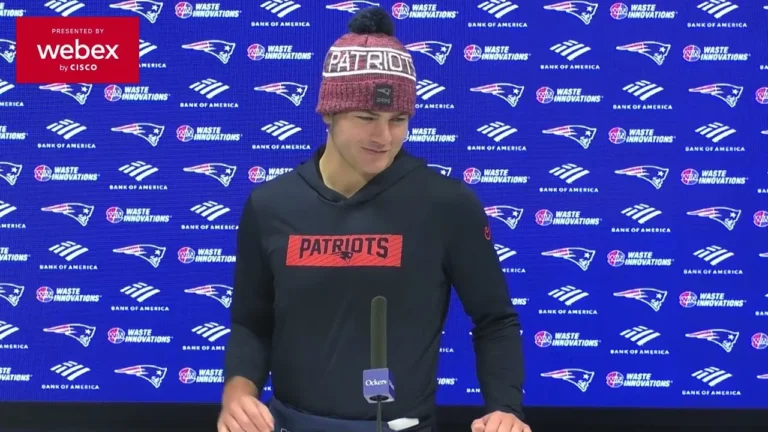 Drake Maye on the Offensive Line: Those Guys Deserve a Lot of Credit. Patriots Press Conference