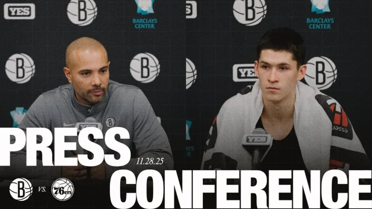 Jordi Fernández and Egor Dëmin Postgame Press Conferences vs Philadelphia