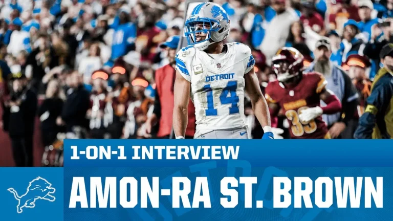 EXCLUSIVE INTERVIEW: Detroit Lions wide receiver Amon-Ra St. Brown 1-on-1 with Dannie Rogers