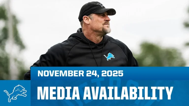 Dan Campbell Press Conference Nov. 24, 2025