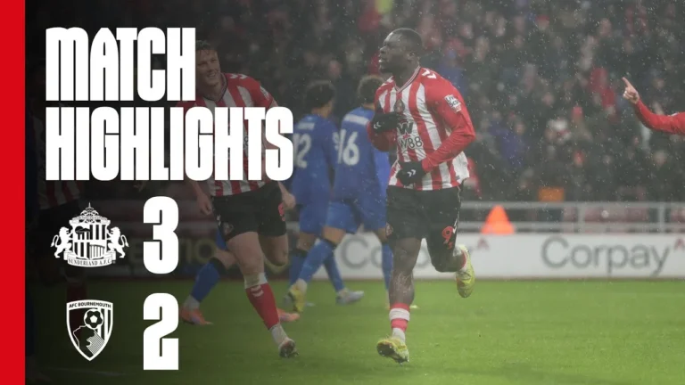 Brobbey Completes Comeback Sunderland AFC 3 – 2 AFC Bournemouth Premier League Highlights